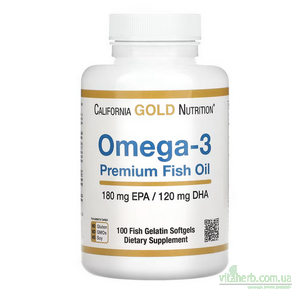 California Gold Nutrition, омега-3, Риб’ячий жир преміальної якості