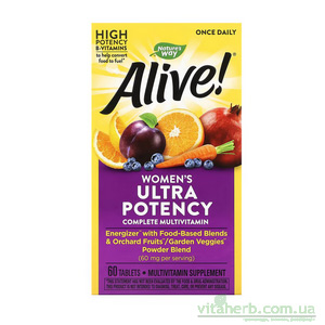 Nature's Way Alive! Once Daily Ультра-ефективні мультивітаміни для жінок з iHerb