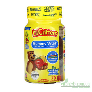 L'il Critters Gummy Vites комплекс жувальних мультивітамінів для дітей