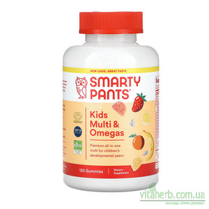SmartyPants добавка для дітей мультивітаміни з омега-3