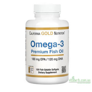 Gold Nutrition риб’ячий жир преміальної якості з омега-3