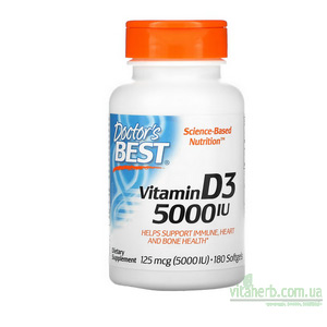 Doctor's Best вітамін D3 125 мкг 5000 МО