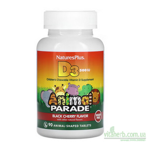 дитячий вітамін д animal parade з iherb