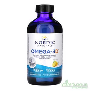 Nordic Naturals омега-3D зі смаком лимону з iHerb