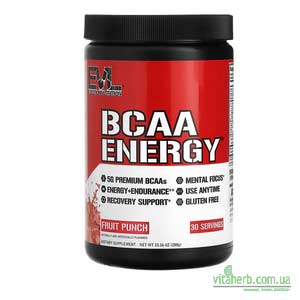 EVLution Nutrition BCAA ENERGY добавка з BCAA для заряду енергії