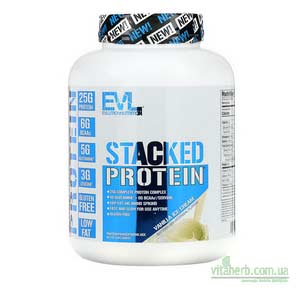 EVLution Nutrition Stacked Protein ванільне морозиво