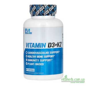 EVLution Nutrition Вітамін D3+K2