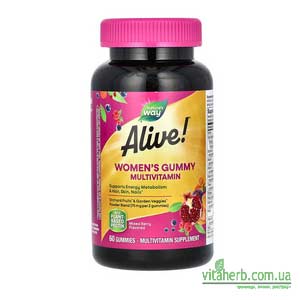 мармеладні мультивітаміни для жінок Alive! з iHerb