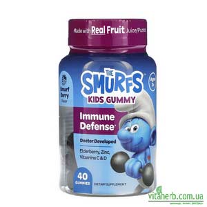 The Smurfs дитячі жувальні мультивітаміни для захисту імунітету з iHerb