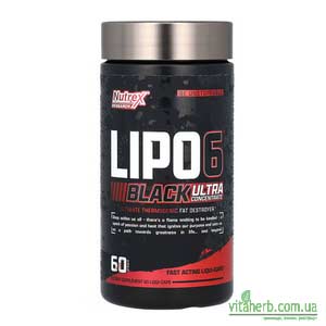 Nutrex Research LIPO-6 Black добавка для спалення жиру з iHerb