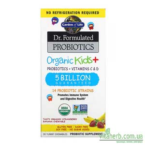 Garden of Life Dr Formulated Probiotics Organic Kids пробіотики для дітей з iHerb