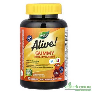 Nature's Way Alive Жувальні мультивітаміни для дітей з iHerb