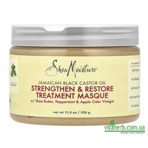 SheaMoisture зміцнювальна й відновлювальна маска з iHerb