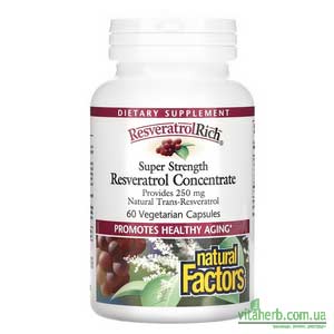 Natural Factors ResveratrolRich концентрат ресвератролу з iHerb