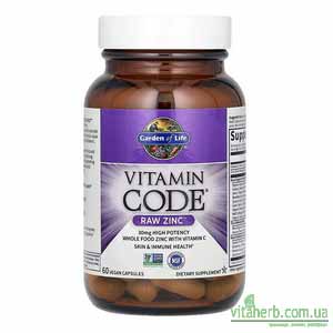 Garden of Life Vitamin Code необроблений цинк з iHerb