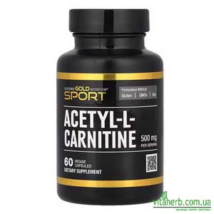 California Gold Nutrition ацетил L-карнітин з iHerb