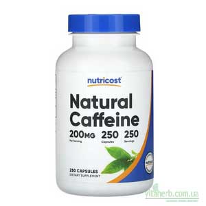 NutraBio кофеїн з iHerb