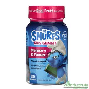 The Smurfs дитячі жувальні таблетки для пам’яті та концентрації з iHerb